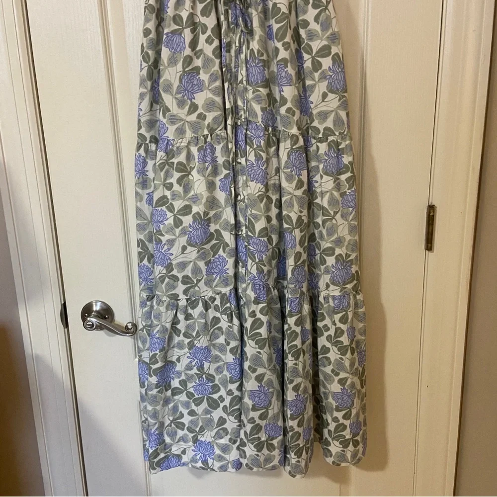 Hermoza Blue and Green Floral Maxi Dress - Picture 3 of 14